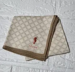 CÉLINE 海馬刺繍 ハンカチ