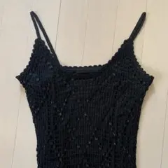 パーティ向けブラックロングドレス