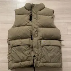 Carhartt ベージュ ダウンベスト M