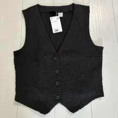 エイチアンドエム Ｈ&M Vネック ジレ シャーリングのサムネイル