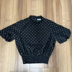 natural couture ナチュラルクチュール　ドット柄ブラウス