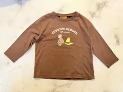 おさるのジョージCurious George 長袖カットソー100cm ブラウン