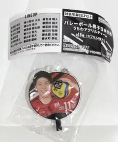 バレーボール男子日本代表 うちわアクリルチャーム 富田将馬 11