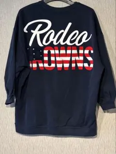 ロデオクラウンズ　サガラ刺繍トレーナー FREEサイズ