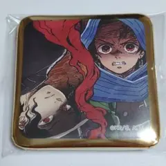 鬼滅の刃 DINING お楽しみくじ スクエア 缶バッジ 炭治郎 無惨