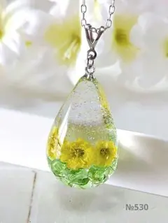 レジンネックレス アクセサリー ハンドメイド 琉球ガラス入り - メルカリ