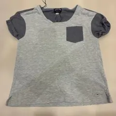 ★ユーズド★HILFIGER DENIM 胸ポケット Tシャツ XS グレーのサムネイル