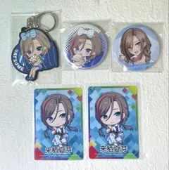 【美品】来栖夏芽 ラバーキーホルダー・缶バッジ・カードセット にじさんじ