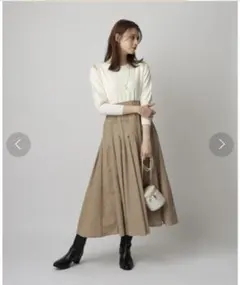 リランドチュール　ショルダースリットドッキングワンピース