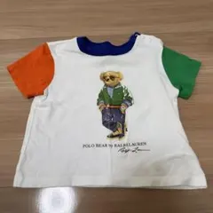 ラルフローレン ポロベア 半袖 Tシャツ 70 75 9M マルチカラー クマ①のサムネイル