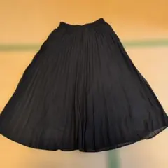 ロングプリーツスカート　GU　ブラックのサムネイル