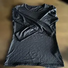UNIQLO HEATTECH ドット柄 長袖カットソー M
