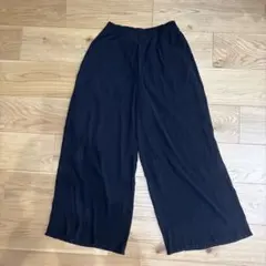 COMME CA ISM ブラック ワイドパンツ サイズ7