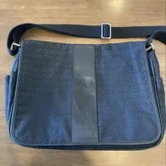 COACH ブラック 斜め掛けショルダーバッグ レザー