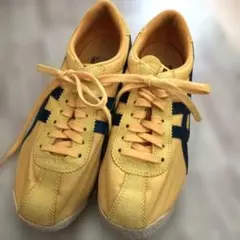 OnitsukaTiger　スニーカー　23cm　イエロー ネイビー