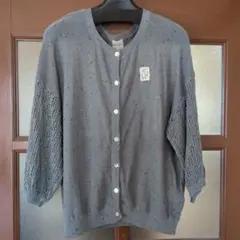 【新品】TSUHARU by Samansa Mos2 切手柄レースカーディガンのサムネイル