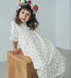 しまむら　softcheese 花柄 ワンピース ベビー服 80cm