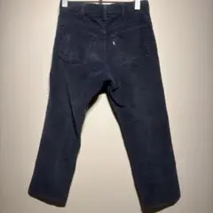 美品1980年 levi'sリーバイス519コーデュロイパンツ　ネイビーグレー