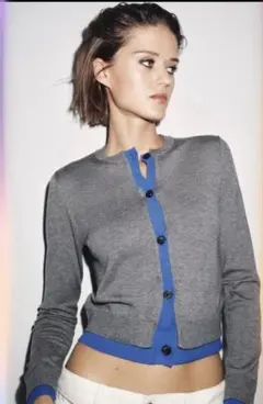 zara コンビニットカーディガン　S