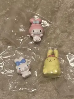 サンリオ　なりきりうさぎさんフィギュア　マイメロ　シナモロール　ポムポムプリン