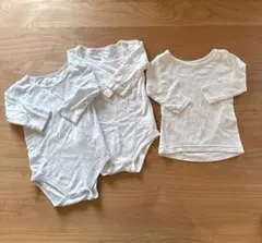 コンビミニ 無印　あったか長袖ボディTシャツ80cm 肌着3枚セット