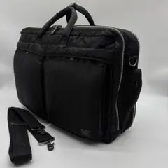 [極美品]PORTER　タンカー　ビジネスバッグ　3WAY　２層　黒　704