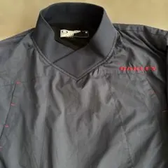 Oakley ゴルフメンズ　ネイビー ナイロン裏付きプルオーバー