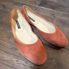 FABIO RUSCONI オレンジ フラットシューズ