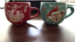 ダッフィー シェリーメイ クリスマス マグカップ 2点セット ディズニーシー