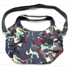 キプリング kipling 迷彩柄 2way ショルダーバッグ キャリーオン