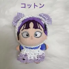 ほわぬい ぬい服 忍たま8cm ぬいぐるみ 服 帽子 薄紫のサムネイル