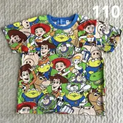 110 トイストーリー 総柄Tシャツ 半袖　Tシャツ　ディズニー　総柄　バズ　夏のサムネイル