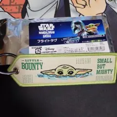 未使用 マンダロリアン フライトタグ グローグー スターウォーズ キーホルダー