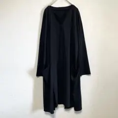 qq561 noa-ge/美品シンプルモード異素材切替デザインカーディガン/長袖