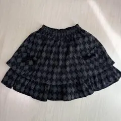 BABY,THE ／アーガイル柄スカート