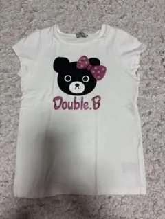 Double.B クマデザイン Tシャツ ホワイト