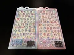 ボンボンドロップシール　文字　レインボー