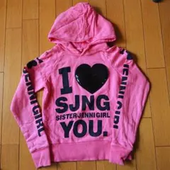 JENNI パーカー スパンコールのハート 140