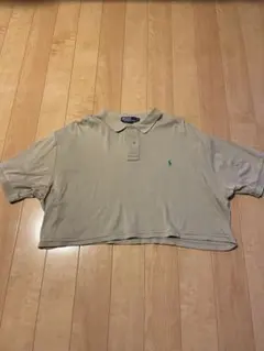 Polo by Ralph Lauren ベージュ クロップドポロシャツ XL