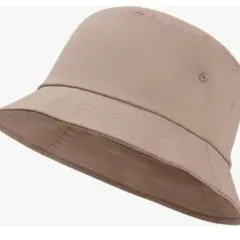 バケットハット 折りたたみ式日よけ帽子 帽子 無地帽子　カーキ色
