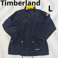 Timberland マウンテンジャケット Lサイズ ネイビー/イエロー