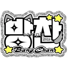 【バンチャン】ネームボード　ネムボ　ファンサ　文字　名前　ハングル　韓国