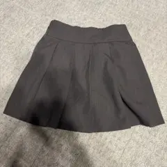 140 グレー プリーツ キュロット スカート