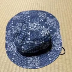 バンダナ柄ネイビーハット 54cm