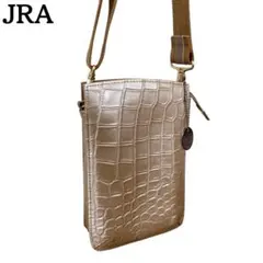 美品★JRA公認 クロコダイル 2WAY クロスボディ ショルダーバッグ