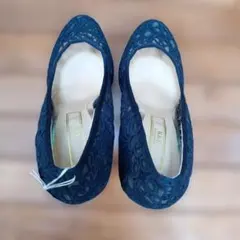 レ-スパンプス　ネイビー