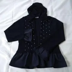 【新品未使用】オースチンリード　ニットジップアップパーカー（フード.フリル付き）