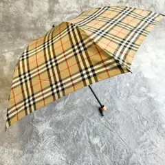 【美品】BURBERRY LONDON 折りたたみ傘 ノバチェック コンパクト
