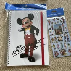 ❤️ディズニー❤️レア❤️旧フェイス❤️ミッキー❤️ノート＆ステッカーセット❤️