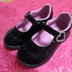 ムーンスター キャロットC フオーマル靴 女の子16cm ハートバックル 入学式